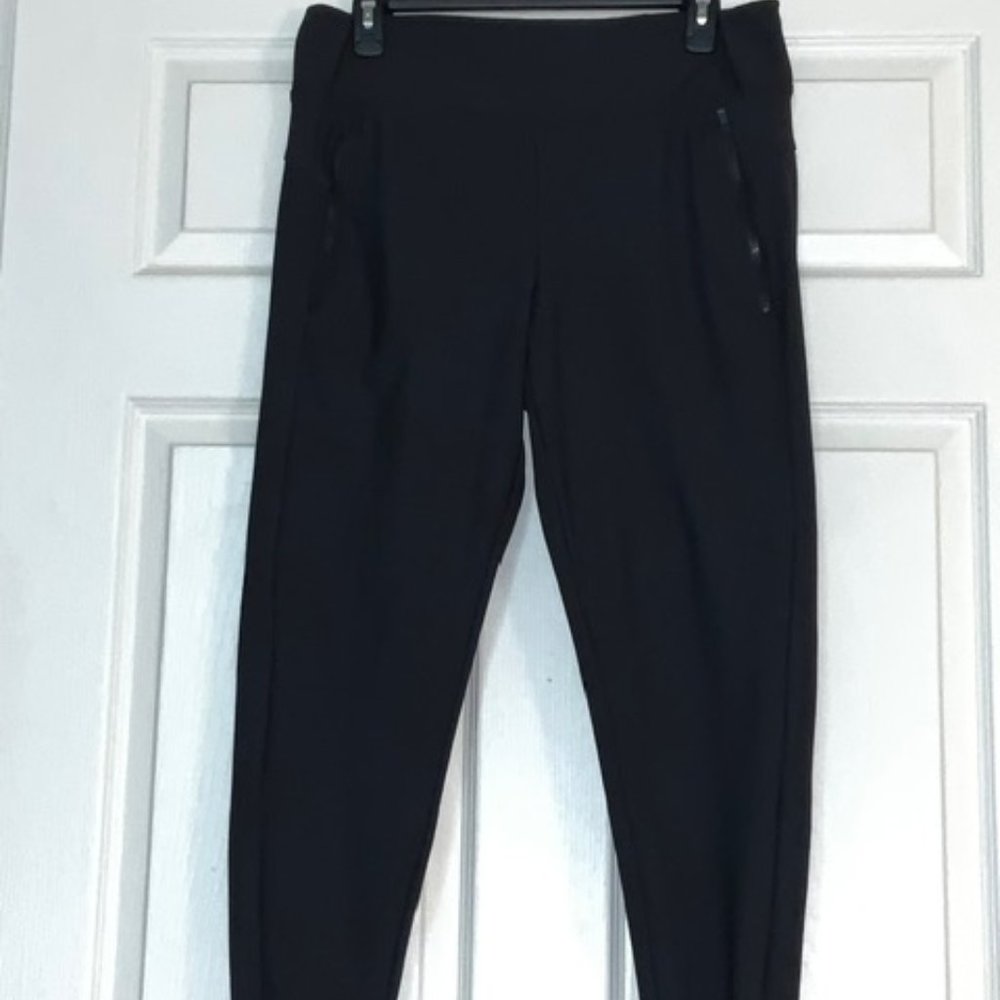 Member's Mark Women Black Pants Size XL Extra Large Elastic Waist Zipper Pockets